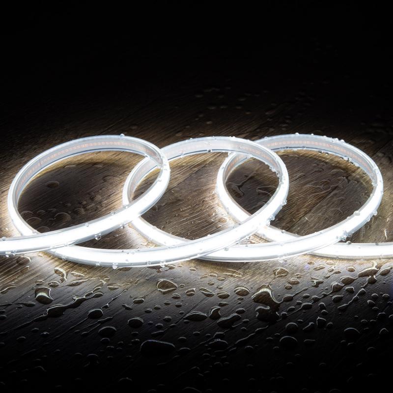 Ruban LED Dimmable 220V COB 320 LED/m Blanc Froid 8W/m 720lm/m Largeur 12mm Coupe 50cm IP65 CRI90 Sur mesure