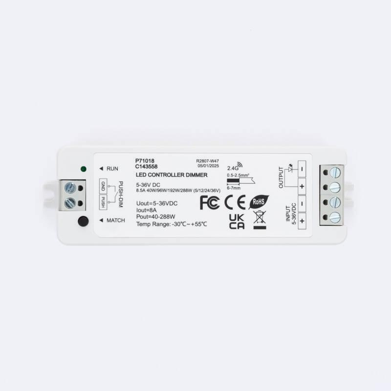 Contrôleur Ruban LED Monochrome 12-24V SKYDANCE V1 Compatible avec Bouton-Poussoir et Télécommande RF