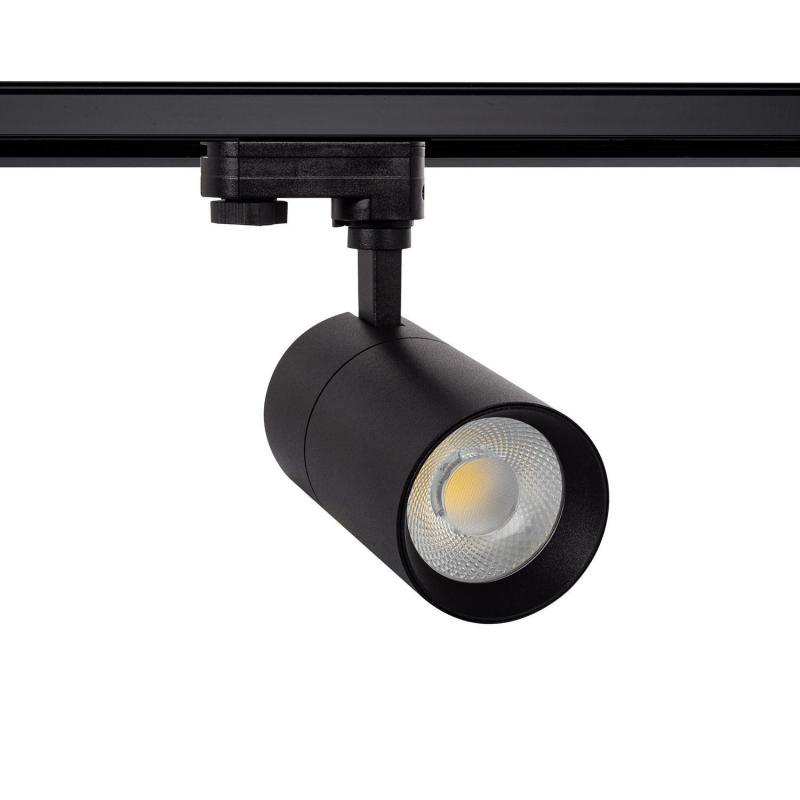 Spot LED sur Rail Triphasé 20W Mallet Dimmable Noir 