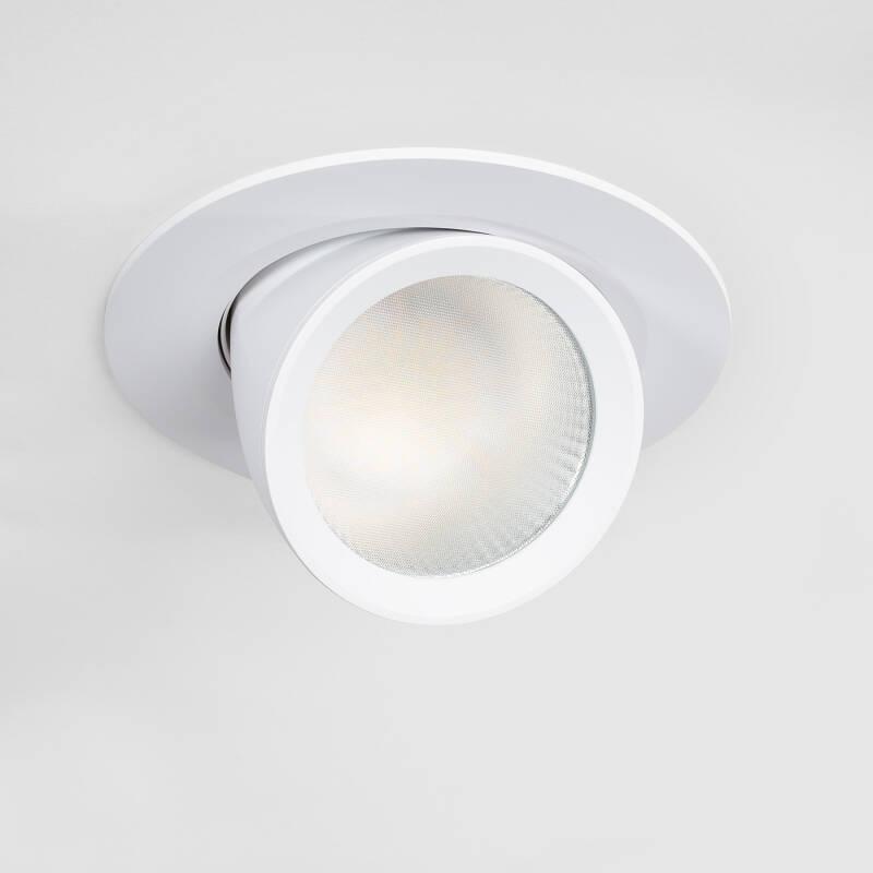 Downlight LED 38W Rond Directionnel Chip OSRAM 120 lm/W LIFUD Coupe Ø 160 mm