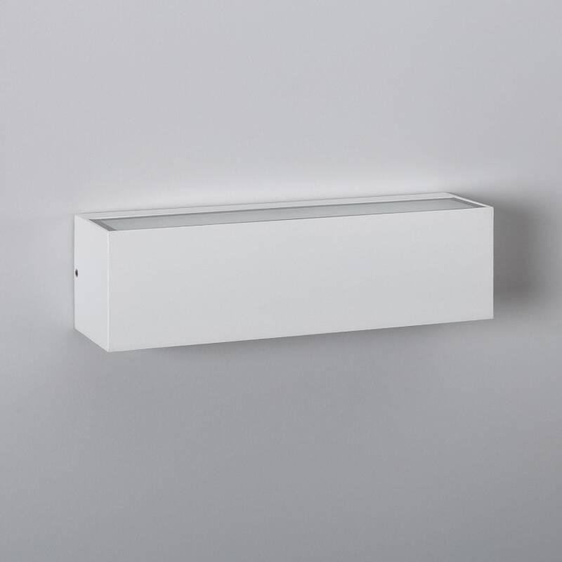Applique Murale Extérieure LED 10W Aluminium Éclairage Double Face Rectangulaire Blanc Lena