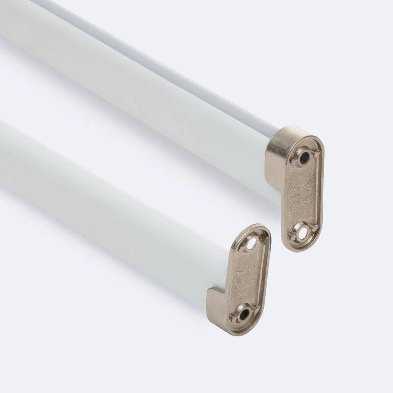 [128657-271782] Profilé Aluminium Barre Accrochage Vêtements d'Armoires pour Rubans LED jusqu'à 12 mm (Blanc)